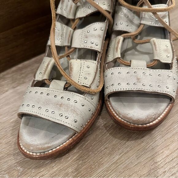 Freebird by Steven Hazel Gladiator Sandals Ice Stone Gray size 9 - Picture 8 of 11